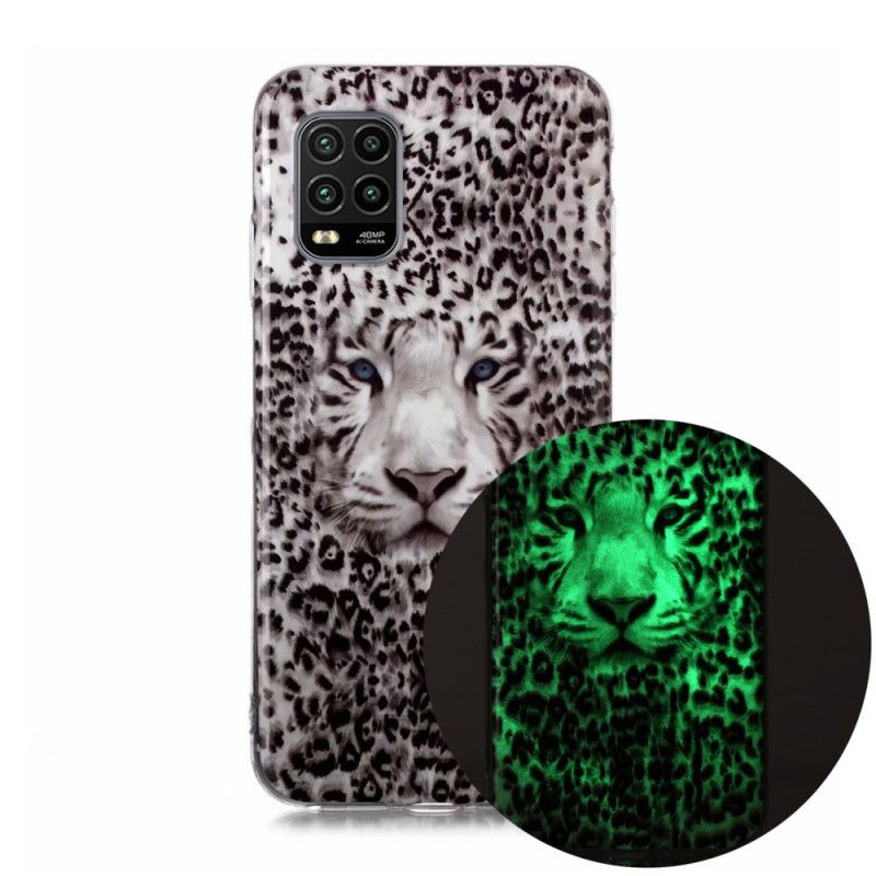 Cover for Xiaomi Mi 10 Lite Fluorescerende Leopard