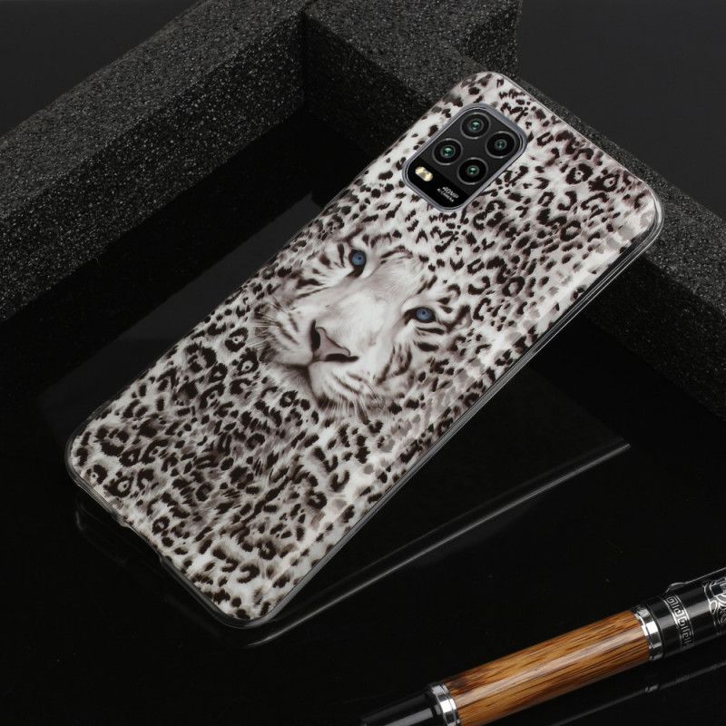 Cover for Xiaomi Mi 10 Lite Fluorescerende Leopard