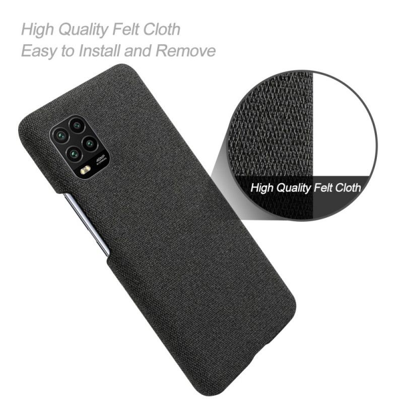 Cover for Xiaomi Mi 10 Lite Sort Ksq Chic Stof