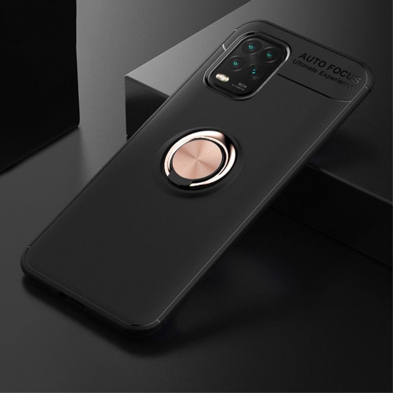 Cover for Xiaomi Mi 10 Lite Sort Lenu Magnetisk Ring