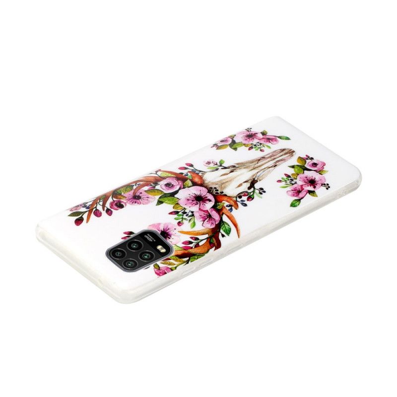 Cover Xiaomi Mi 10 Lite Fluorescerende Blomstret Elg Original