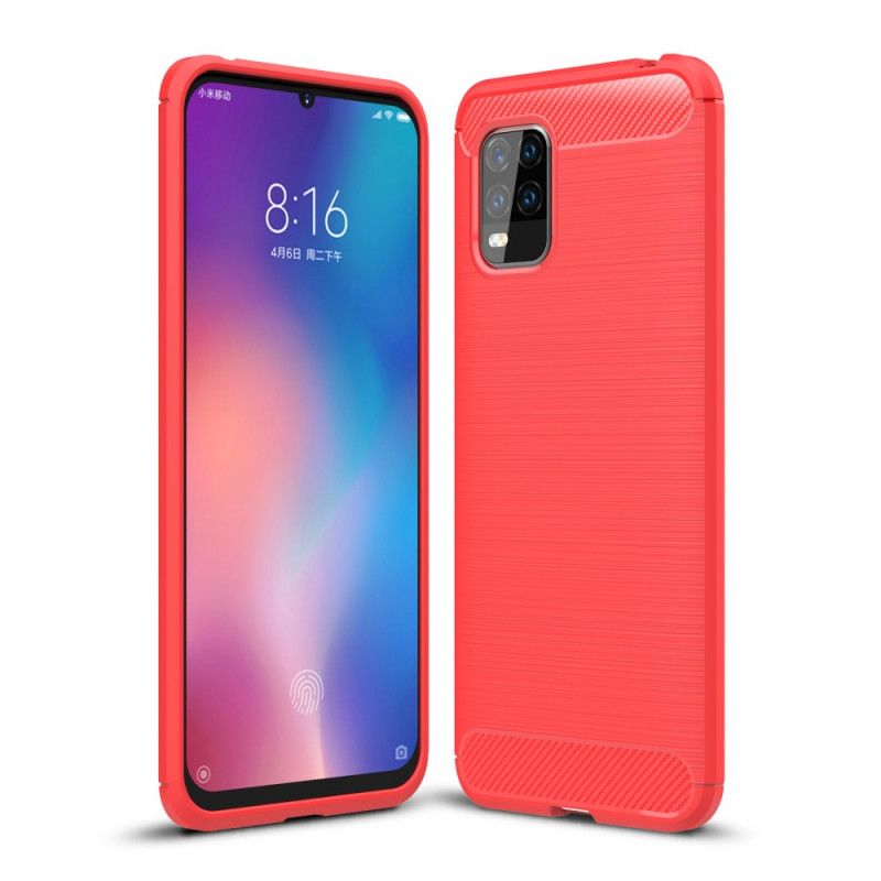 Cover Xiaomi Mi 10 Lite Sort Børstet Kulfiber