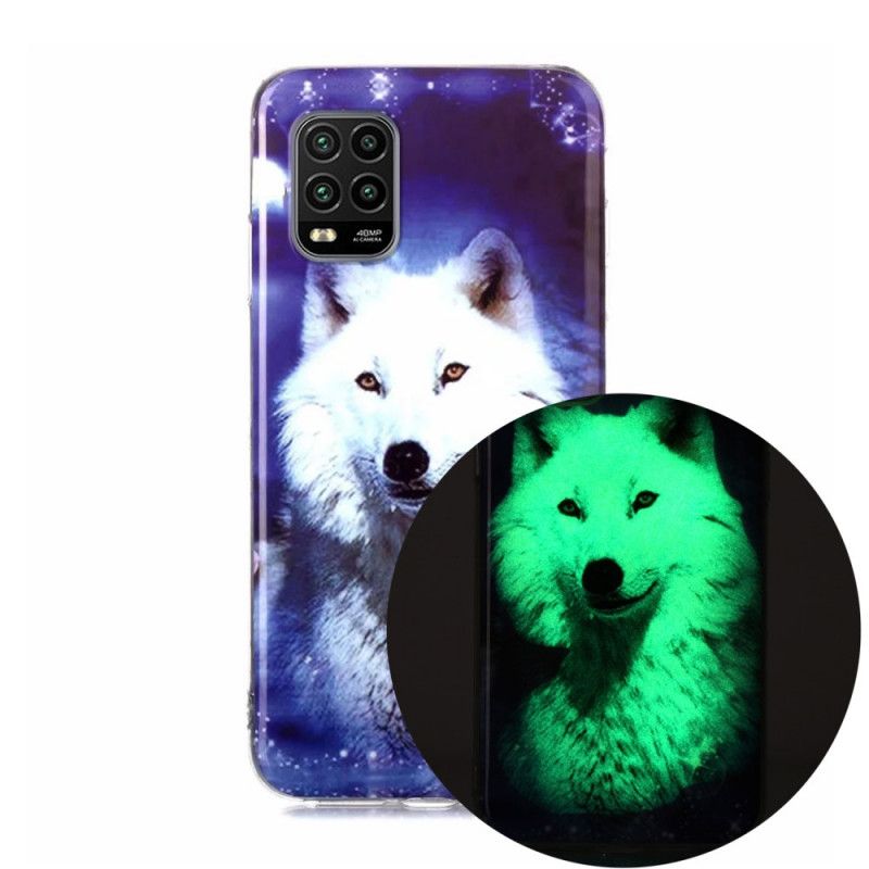 Cover Xiaomi Mi 10 Lite Sort Fluorescerende Ulveserie Beskyttelse