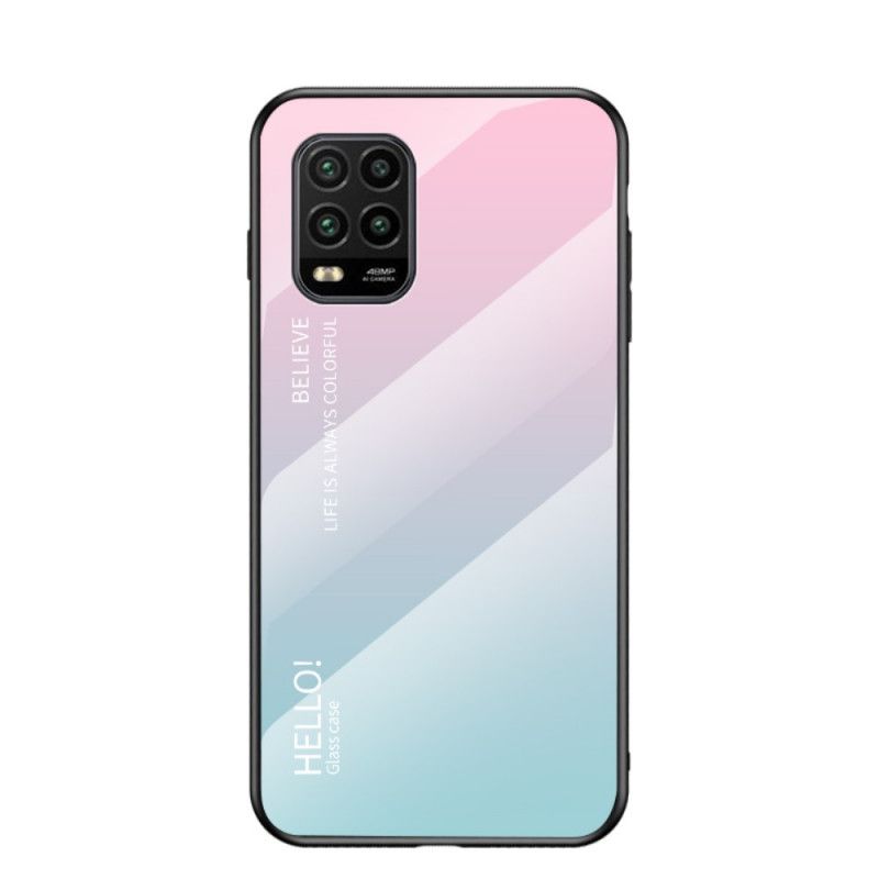 Cover Xiaomi Mi 10 Lite Sort Hej Hærdet Glas