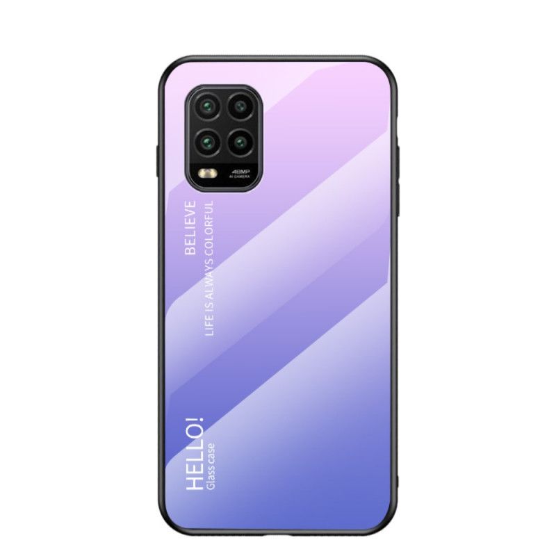 Cover Xiaomi Mi 10 Lite Sort Hej Hærdet Glas