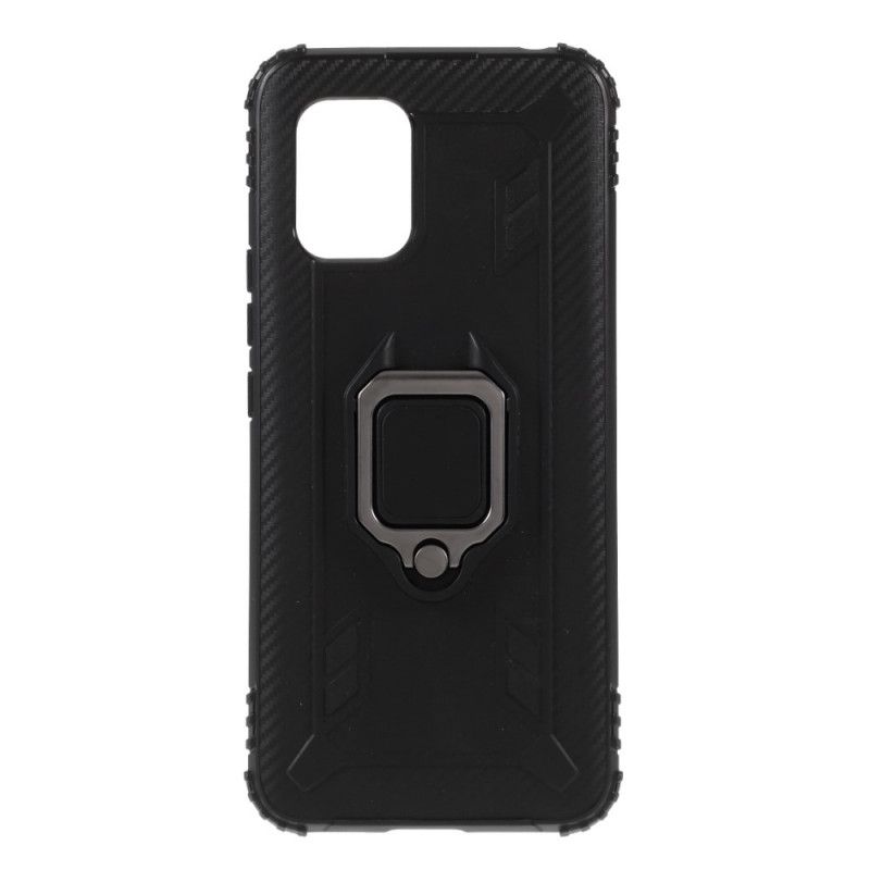 Cover Xiaomi Mi 10 Lite Sort Mobilcover Kulfiberring Og Stil