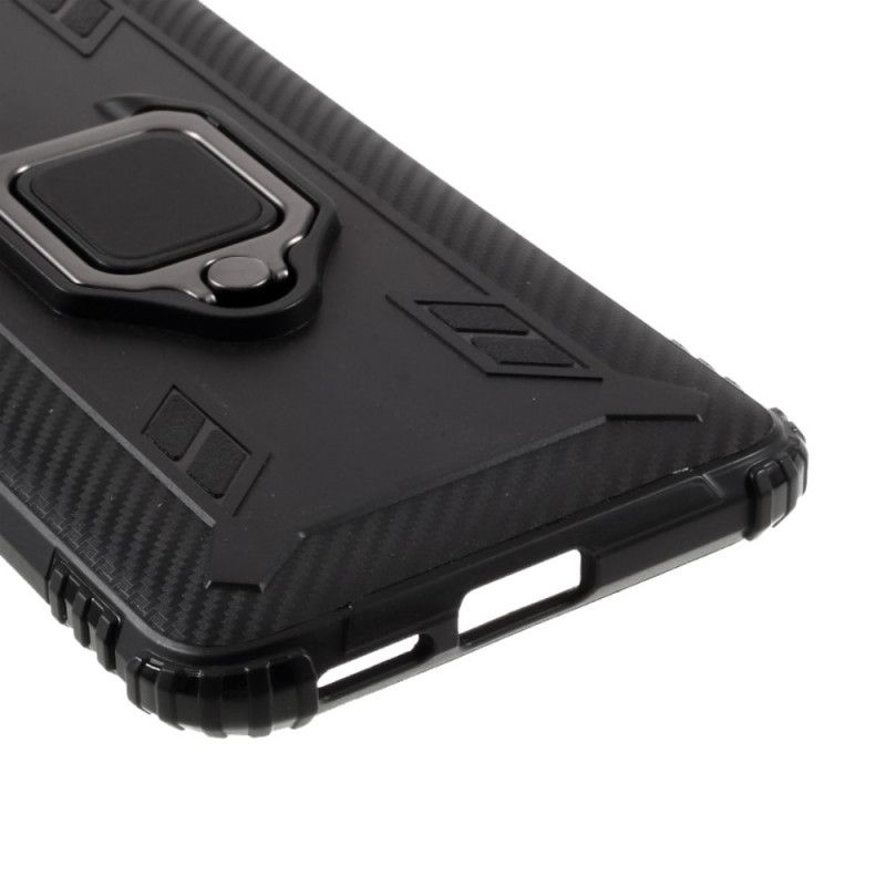 Cover Xiaomi Mi 10 Lite Sort Mobilcover Kulfiberring Og Stil