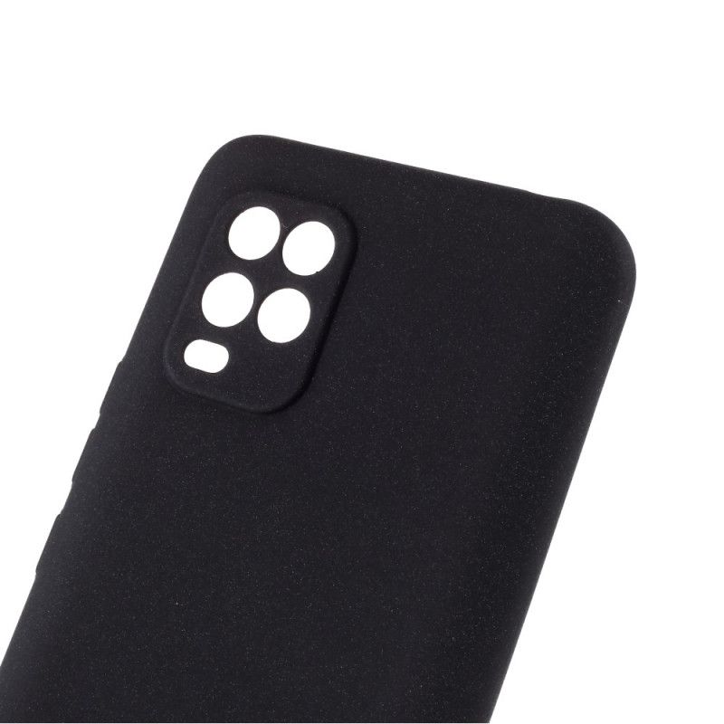 Cover Xiaomi Mi 10 Lite Sort Stiv Mattsilikone