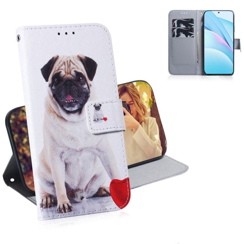 Flip Cover Xiaomi Mi 10 Lite Mops Hund