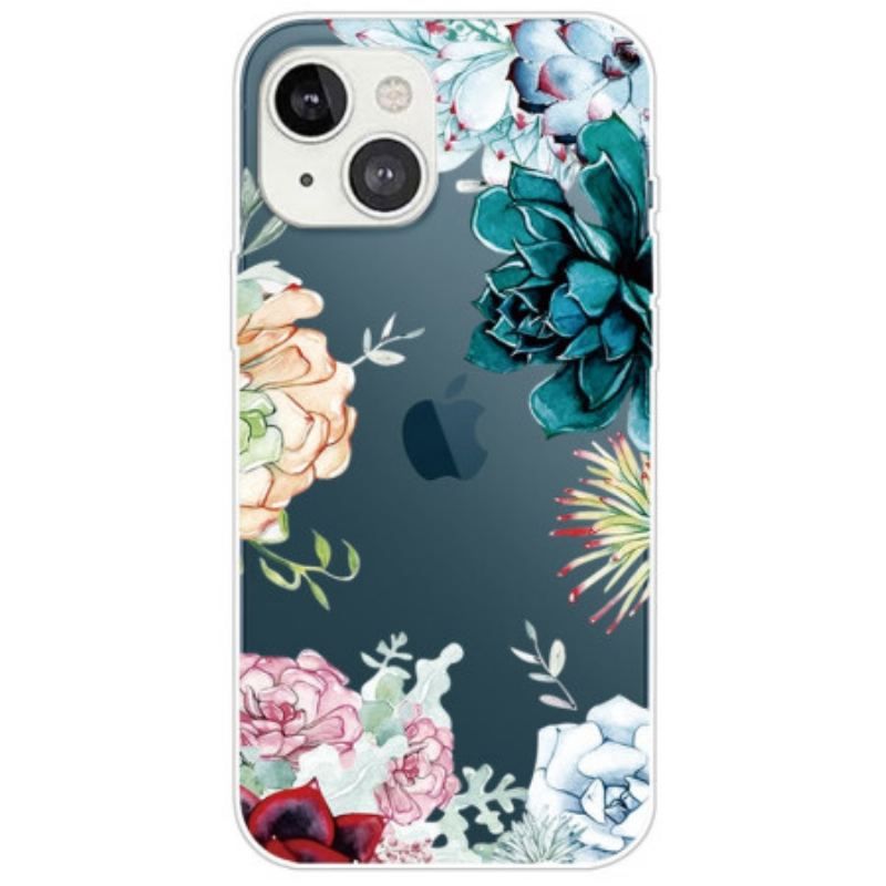 Cover iPhone 14 Plus Akvarel Blomster