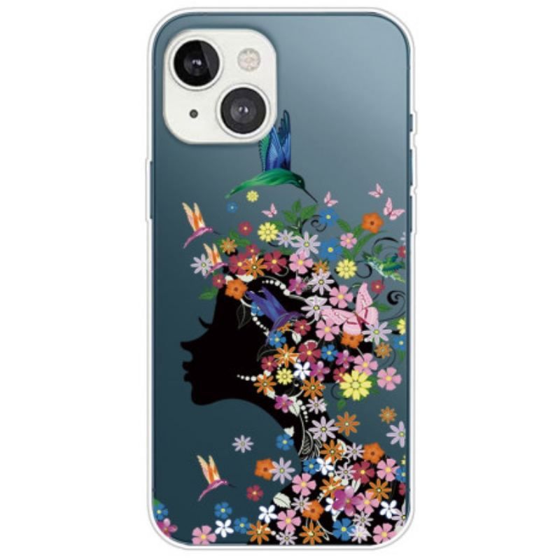 Cover iPhone 14 Plus Smukt Blomsterhoved