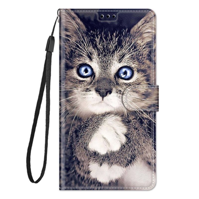 Flip Cover Xiaomi 12 / 12X Med Snor Katte Katte Thong Katte