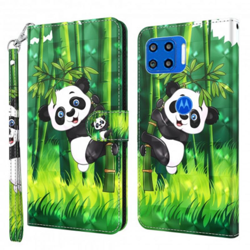 Flip Cover Moto G 5g Plus Panda Og Bambus