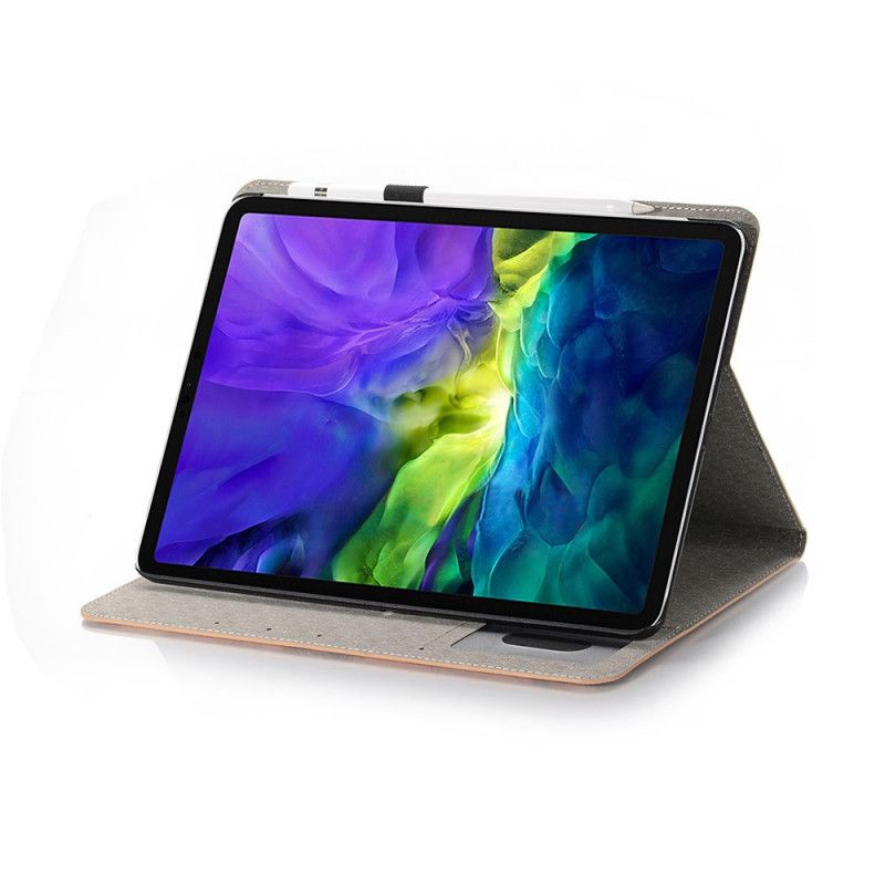 Etui iPad Pro 12.9" (2018) (2020) Mørkebrun Verdenskort Sag