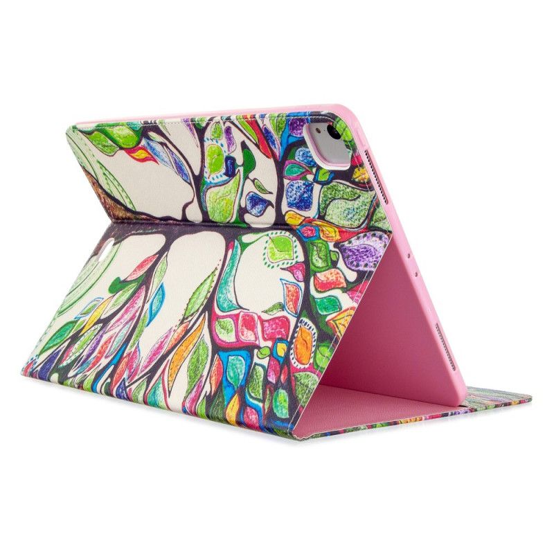 Flip Cover Læder iPad Pro 12.9" (2018) (2020) Mønster Med Blomstertræ