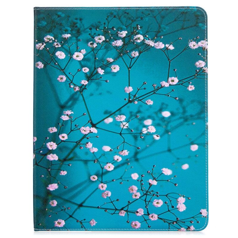 Flip Cover Læder iPad Pro 12.9" (2018) (2020) Sakura Træ Print Mønster Original