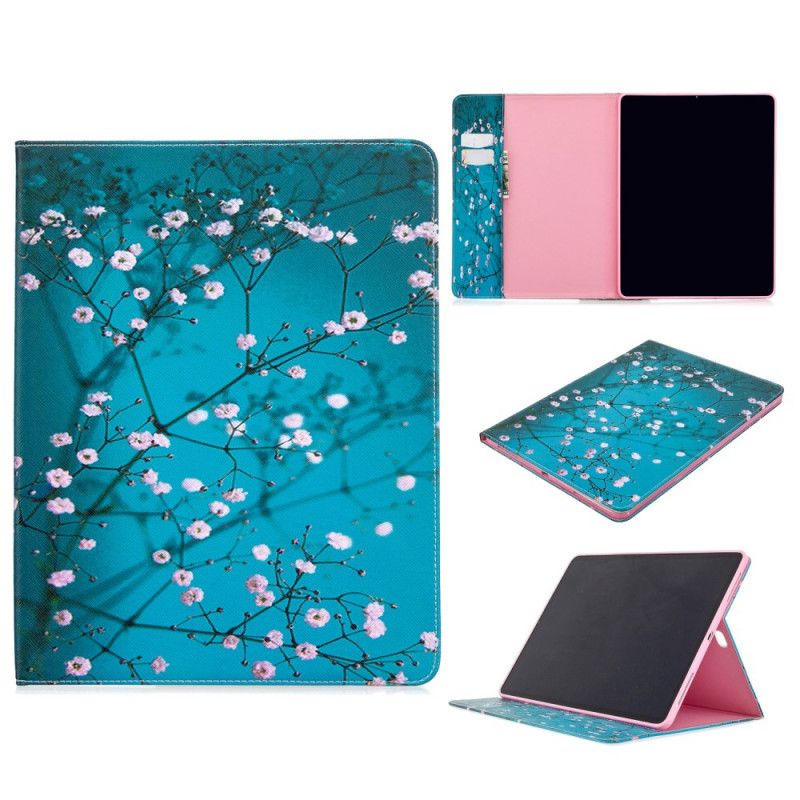 Flip Cover Læder iPad Pro 12.9" (2018) (2020) Sakura Træ Print Mønster Original