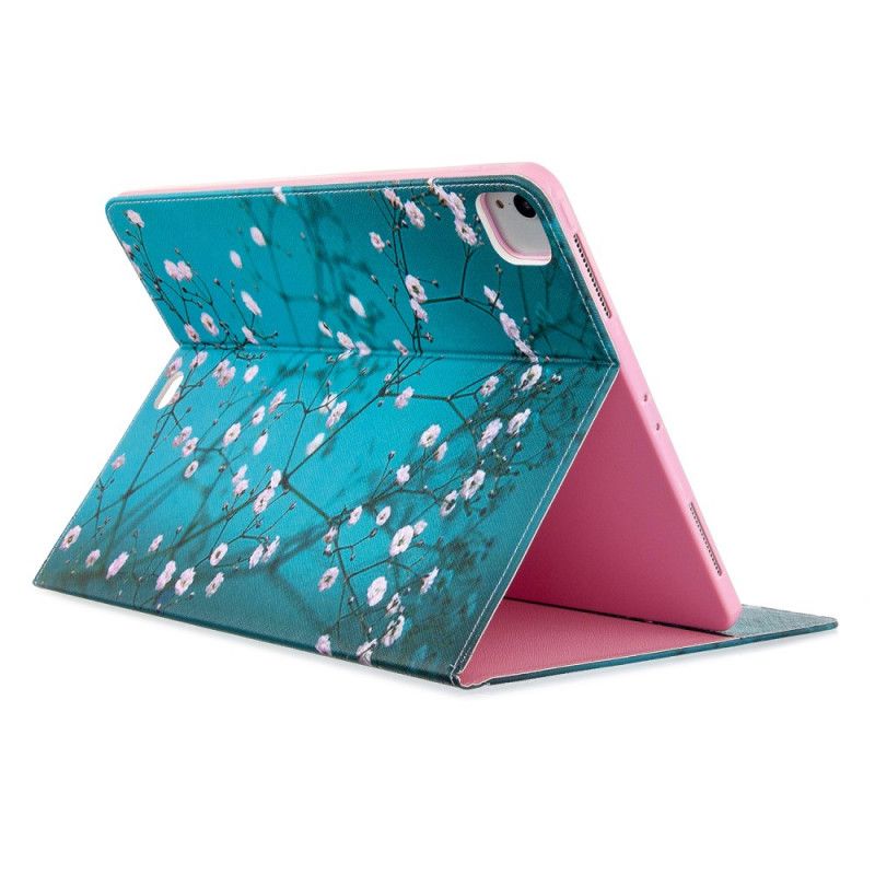 Flip Cover Læder iPad Pro 12.9" (2018) (2020) Sakura Træ Print Mønster Original