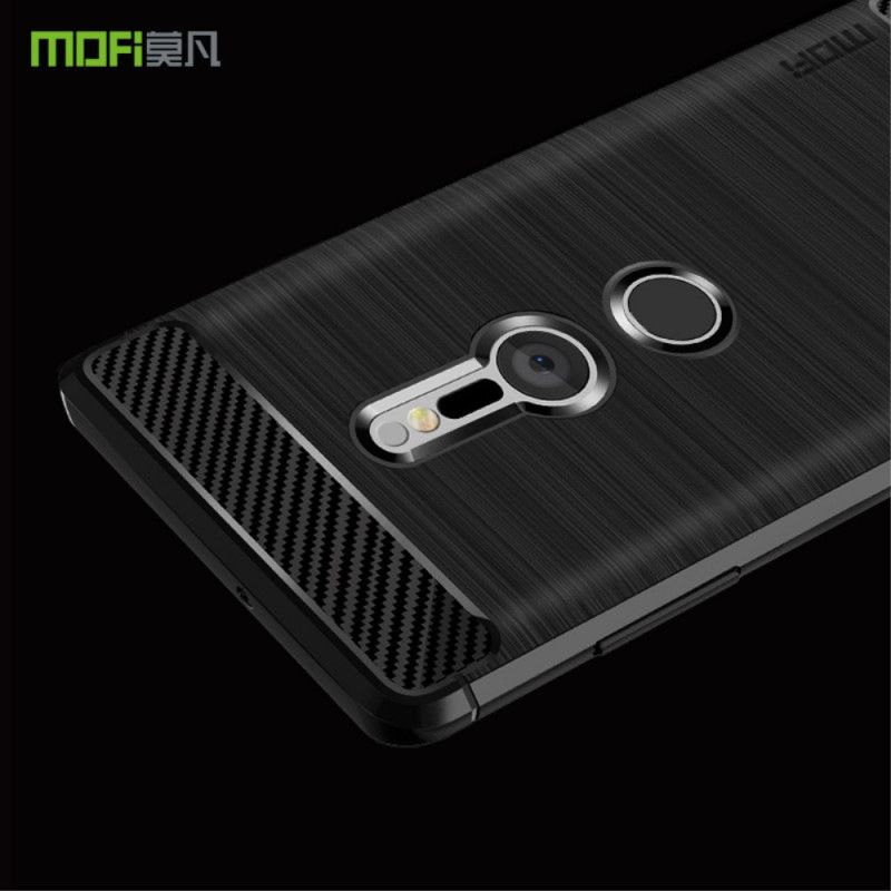 Cover Sony Xperia XZ2 Sort Mofi Børstet Kulfiber Original