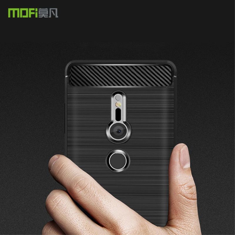 Cover Sony Xperia XZ2 Sort Mofi Børstet Kulfiber Original