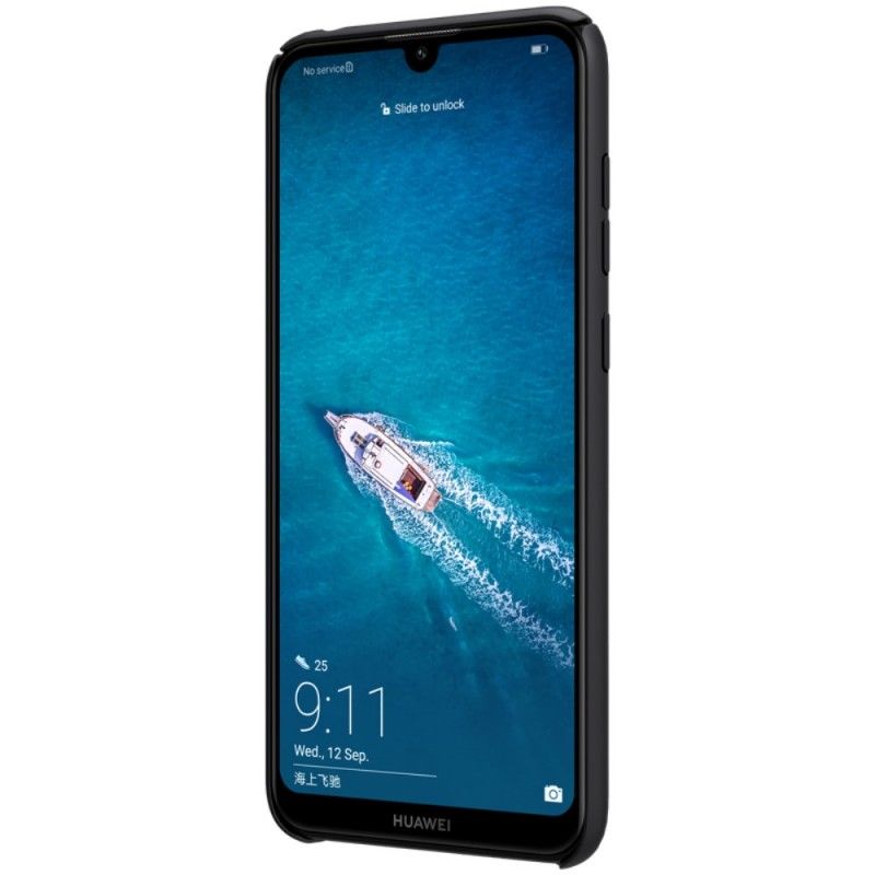 Cover for Huawei Y7 2019 Hvid Stiv Frostet Nillkin