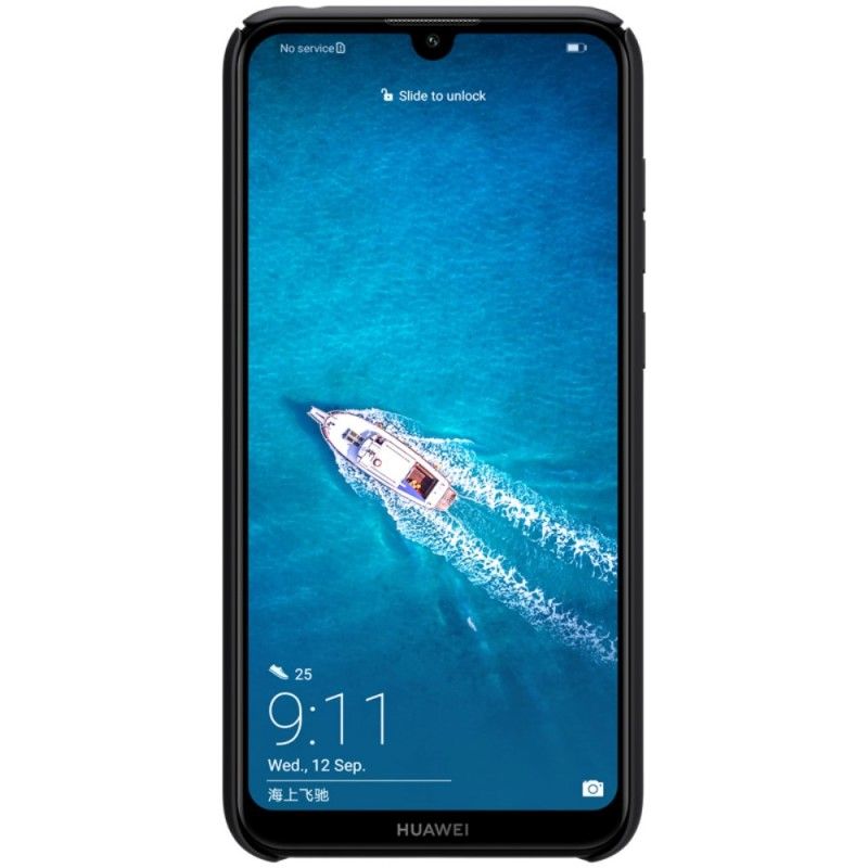 Cover for Huawei Y7 2019 Hvid Stiv Frostet Nillkin