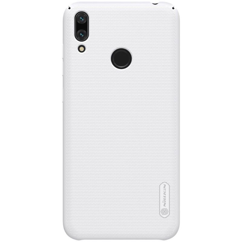 Cover for Huawei Y7 2019 Hvid Stiv Frostet Nillkin