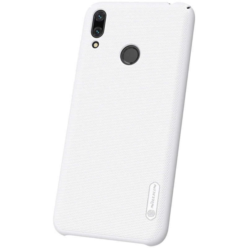 Cover for Huawei Y7 2019 Hvid Stiv Frostet Nillkin