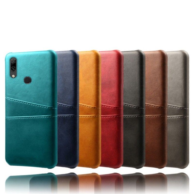 Cover Huawei Y7 2019 Brun Kortholder I Lædereffekt