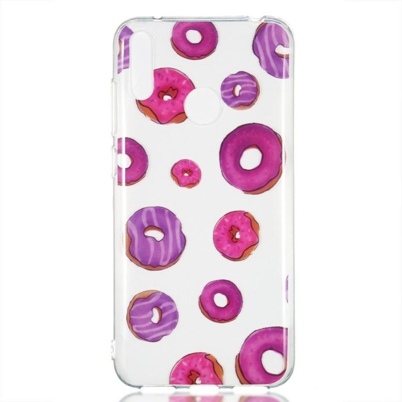 Cover Huawei Y7 2019 Gennemsigtig Donuts Fan