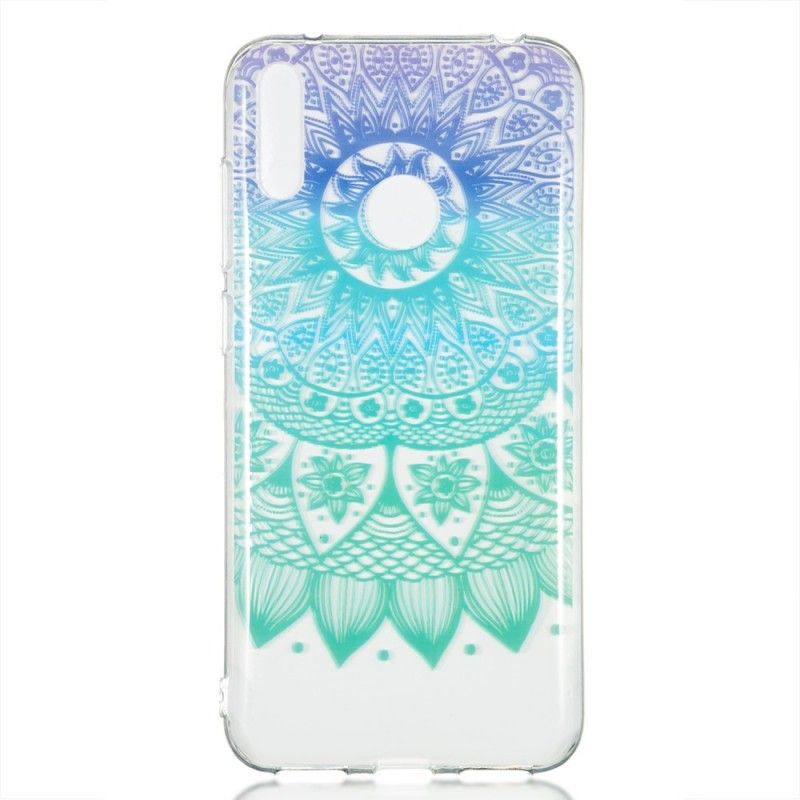 Cover Huawei Y7 2019 Gennemsigtig Farvet Mandala