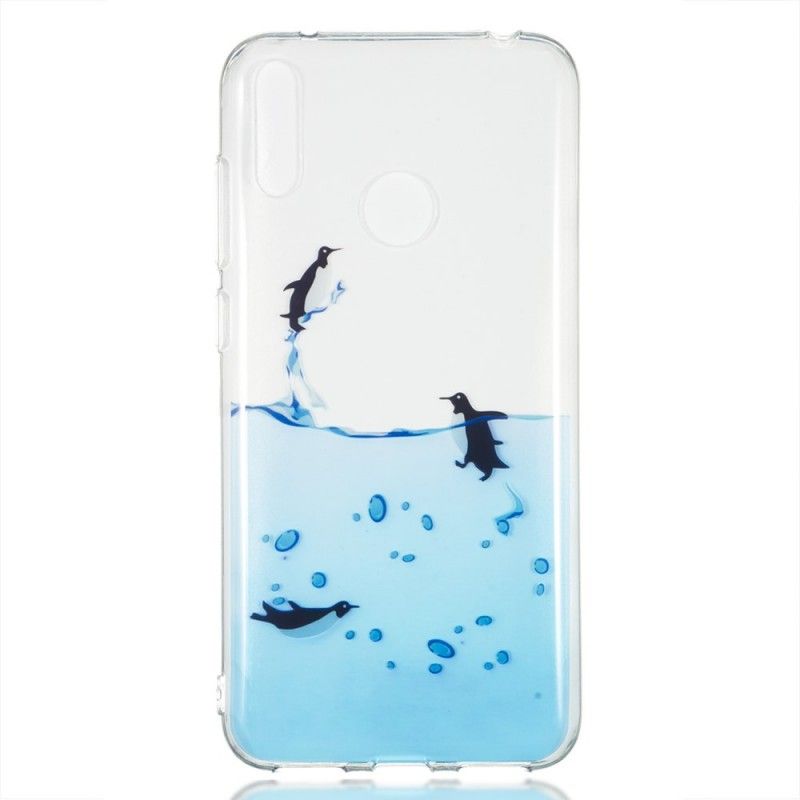 Cover Huawei Y7 2019 Gennemsigtigt Pingvinspil