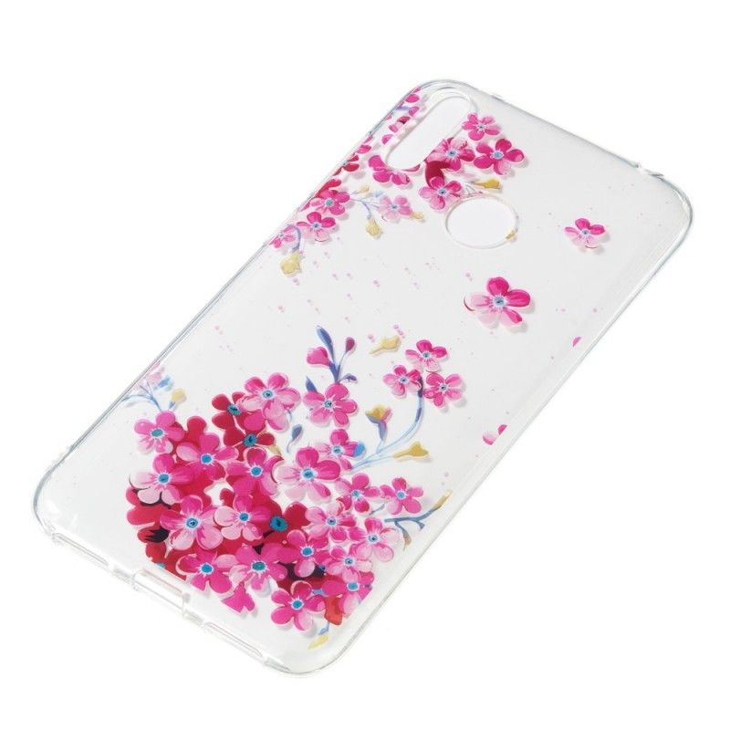 Cover Huawei Y7 2019 Gule Og Magenta Blomster Beskyttelse