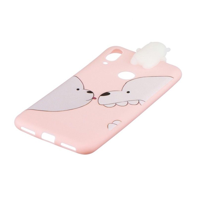 Cover Huawei Y7 2019 Mobilcover Sjov Bjørn 3D