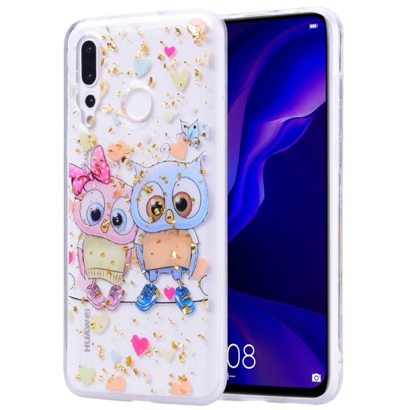 Cover Huawei Y7 2019 Mobilcover Søde Ugler