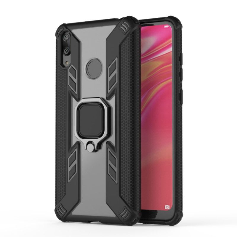 Cover Huawei Y7 2019 Sort Premium Ring Beskyttelse