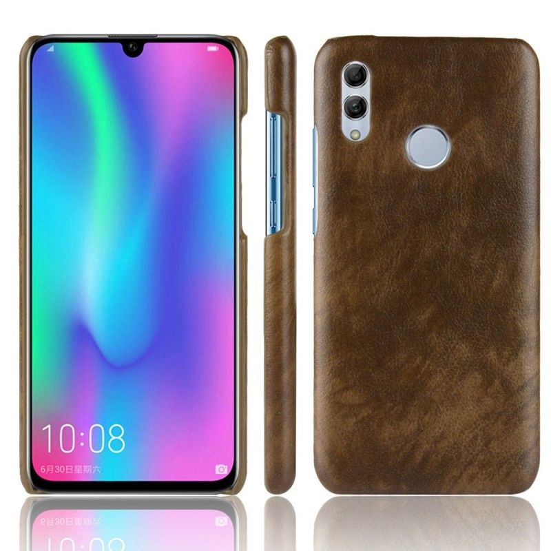 Cover Huawei Y7 2019 Sort Ydeevne Lychee Læder Effekt