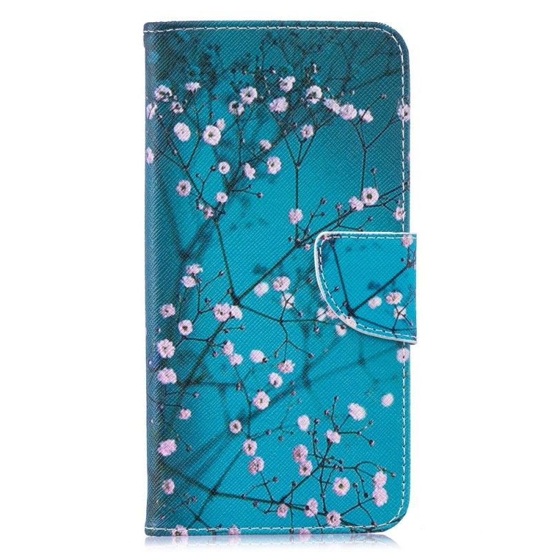 Flip Cover Huawei Y7 2019 Mobilcover Blomstrende Træ