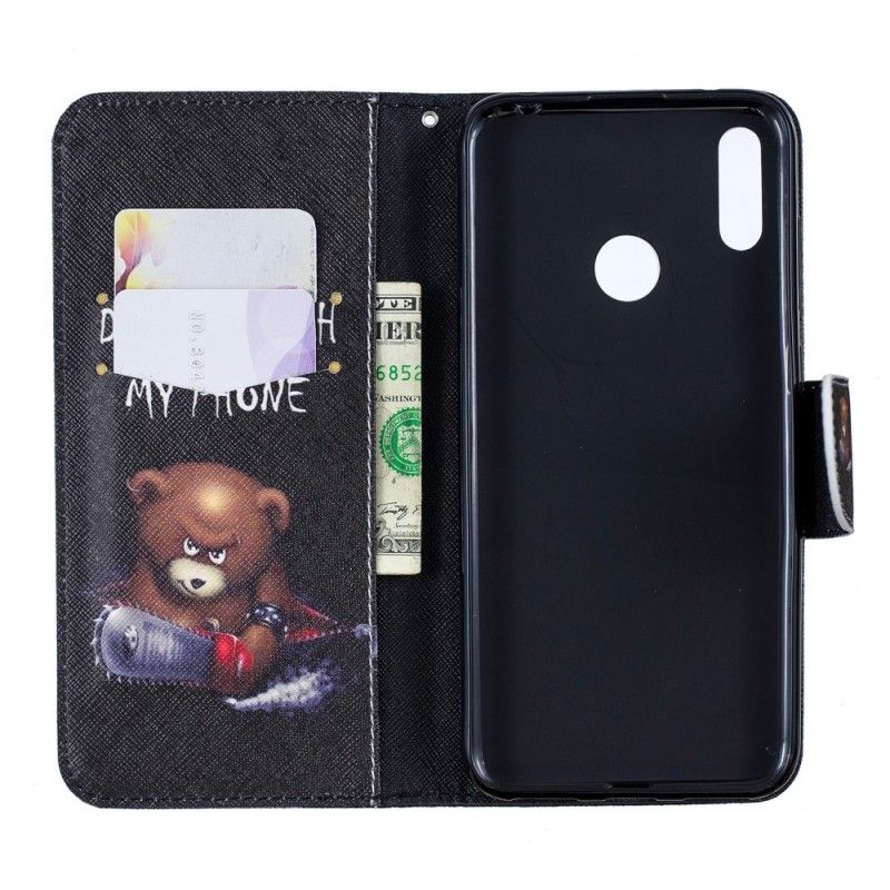 Flip Cover Huawei Y7 2019 Mobilcover Farlig Bjørn