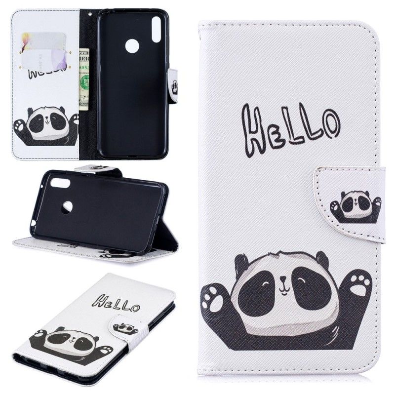 Flip Cover Huawei Y7 2019 Mobilcover Hej Panda