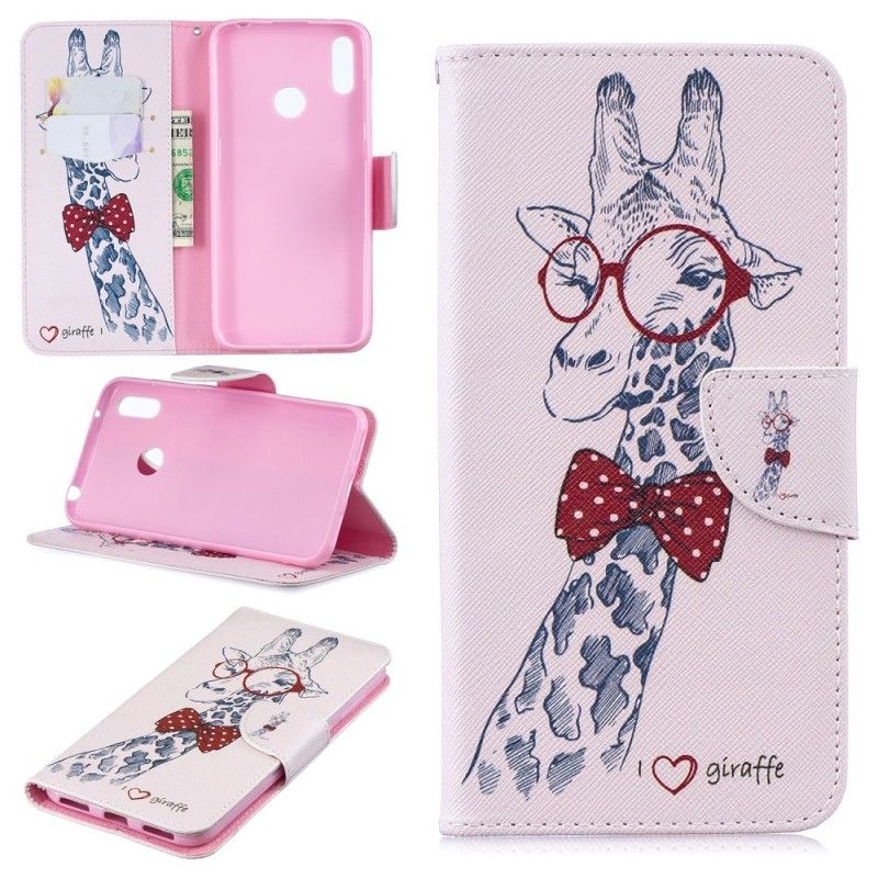 Flip Cover Huawei Y7 2019 Mobilcover Nørd Giraf