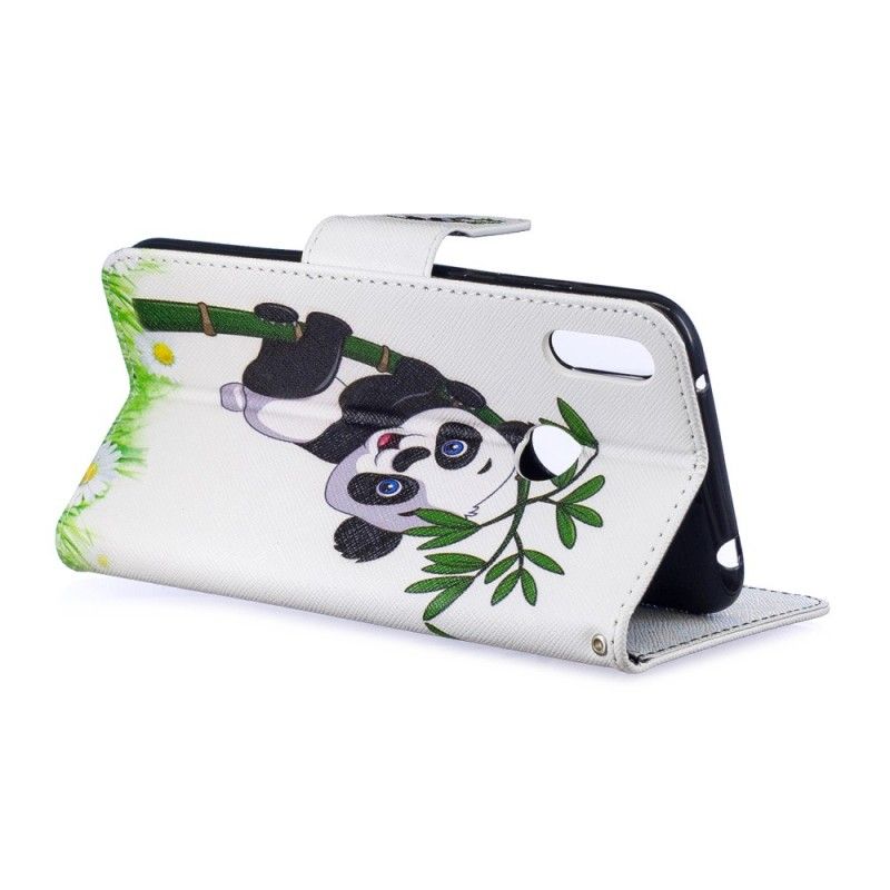 Flip Cover Huawei Y7 2019 Mobilcover Panda På Bambus