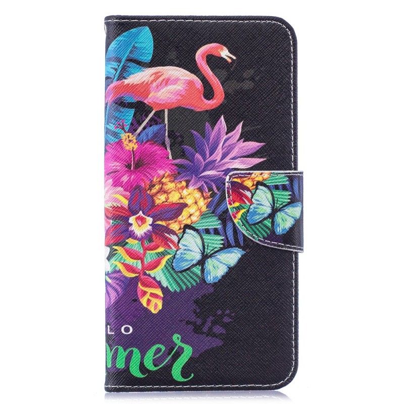 Flip Cover Læder Huawei Y7 2019 Hej Sommer