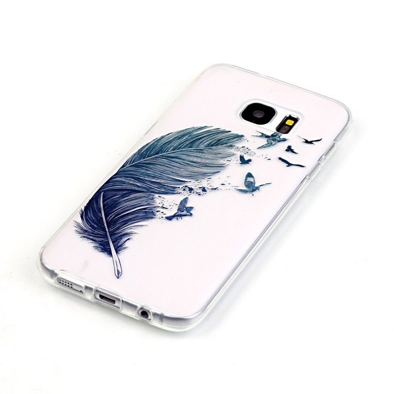 Cover Samsung Galaxy S7 Edge Lys Fjer Original