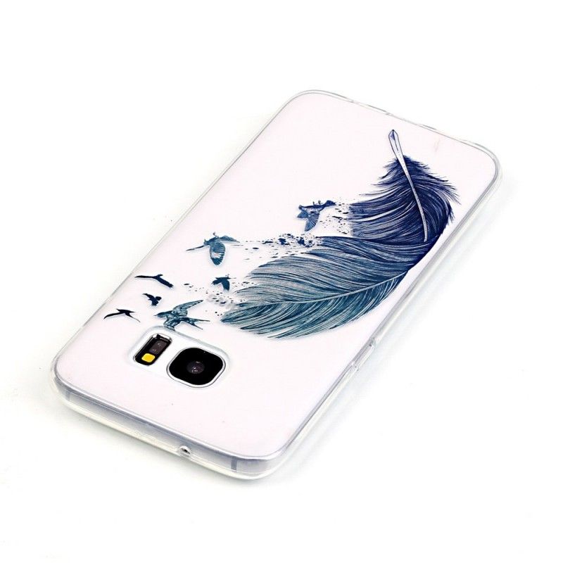 Cover Samsung Galaxy S7 Edge Lys Fjer Original