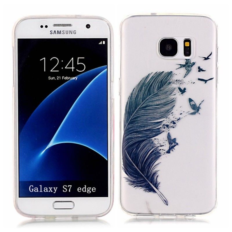 Cover Samsung Galaxy S7 Edge Lys Fjer Original