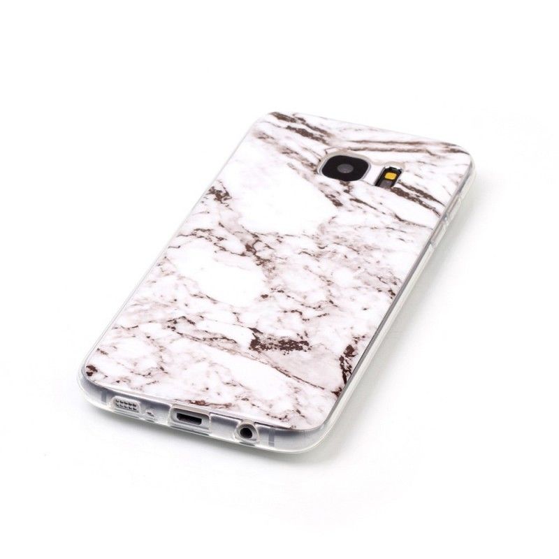 Cover Samsung Galaxy S7 Edge Sort Marmor Original