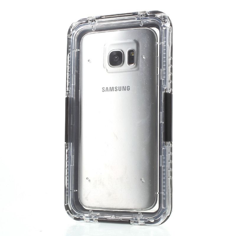 Cover Samsung Galaxy S7 Edge Sort Vandtæt Med Rem Original