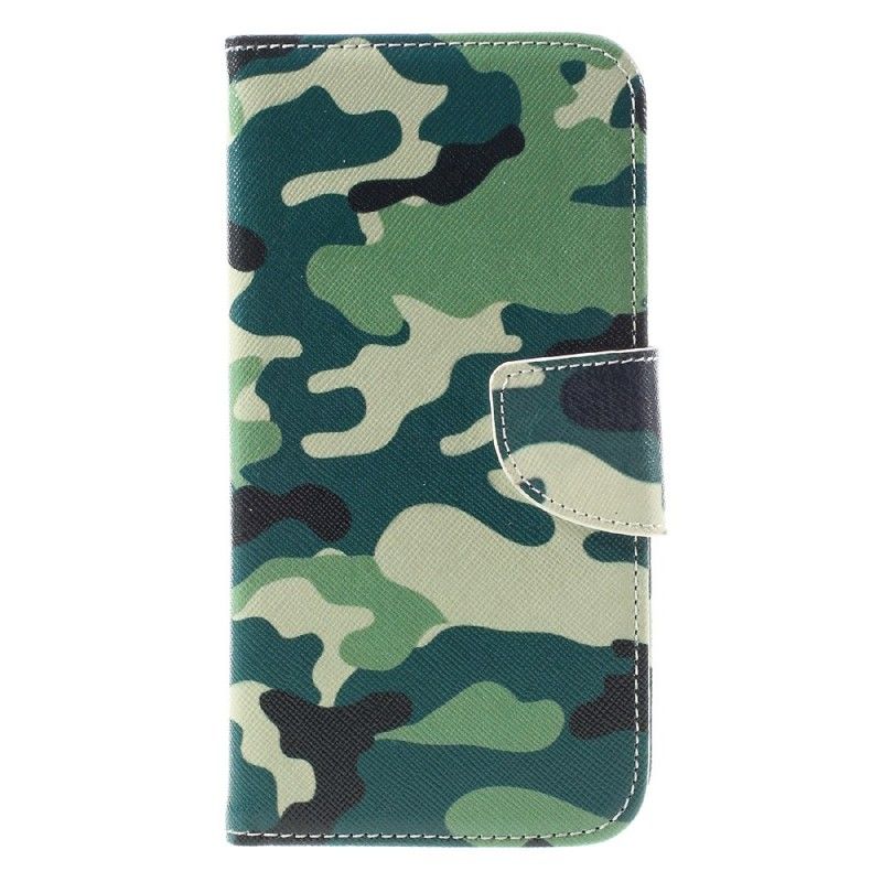 Flip Cover Samsung Galaxy S7 Edge Militær Camouflage