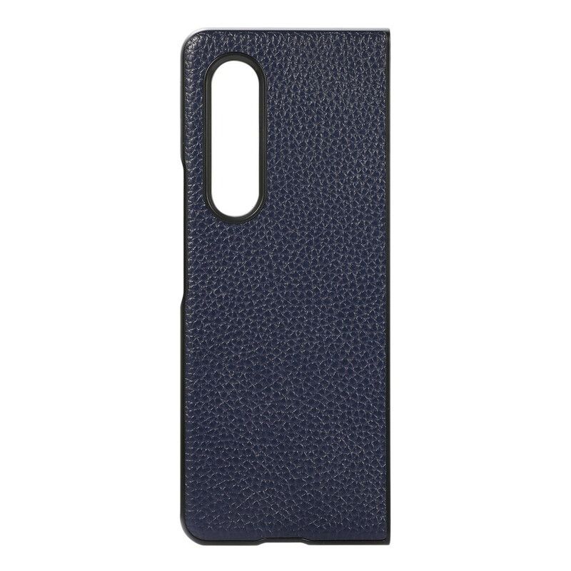 Cover Samsung Galaxy Z Fold 3 5g Ægte Litchi-læder